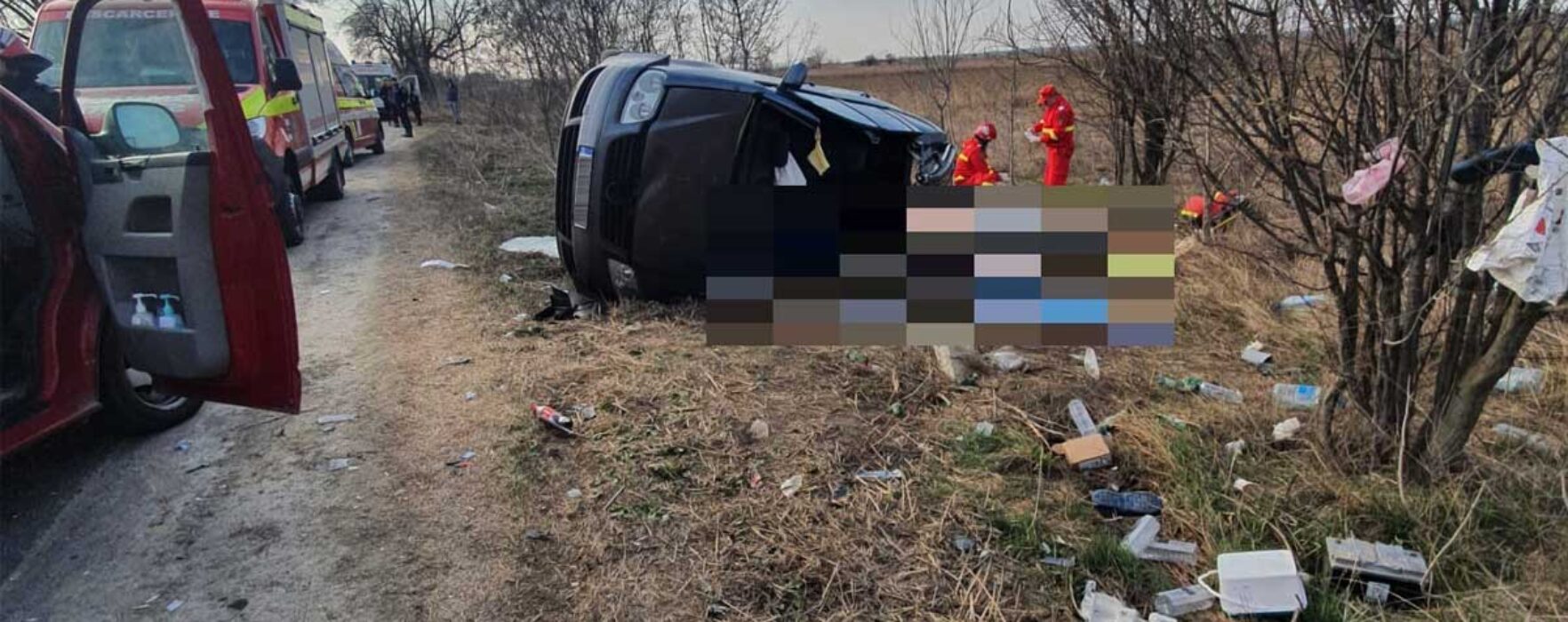 Dâmboviţa: Accident pe DN 7 Bucureşti-Târgovişte, trei persoane rănite