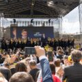 Lansare candidaţi AUR la ruinele Curţii Domneşti de la Târgovişte