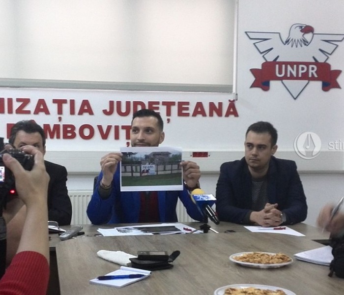 UNPR Dâmboviţa acuză că au fost vandalizate bannere ale candidatului din Răzvad